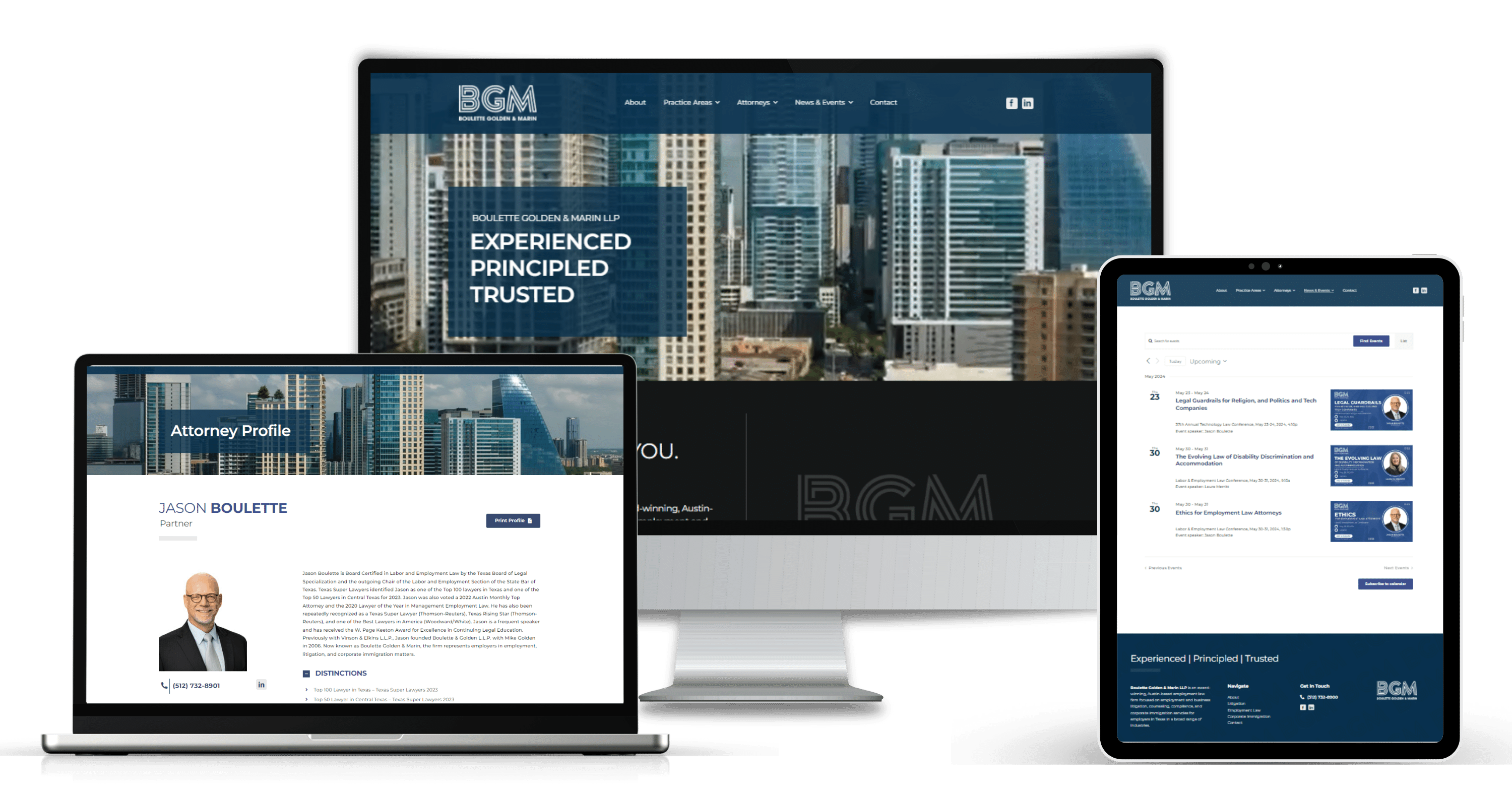 BGM Law Firm Marketing Website Design