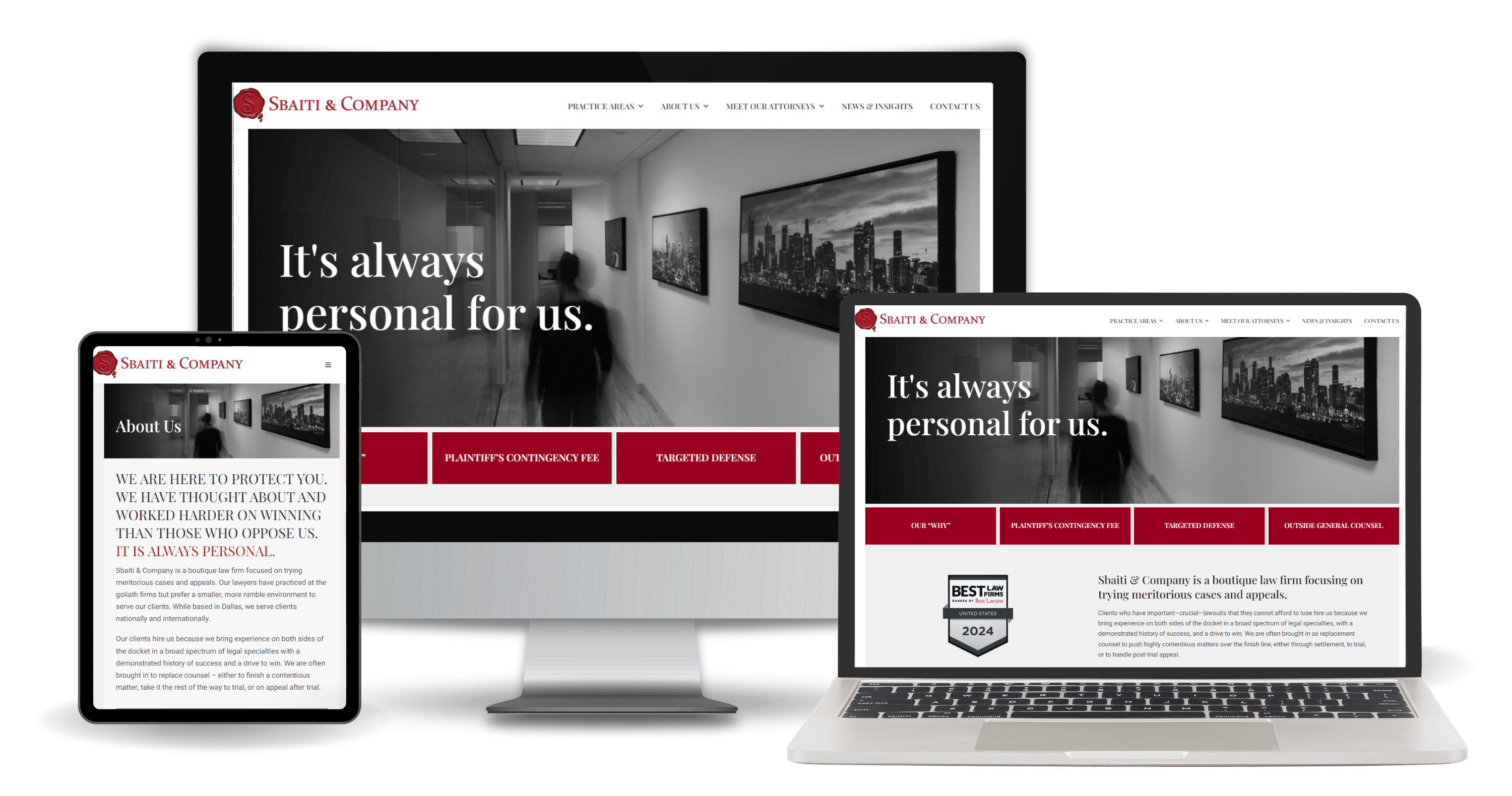 Sbaiti Law Firm Marketing Website Design